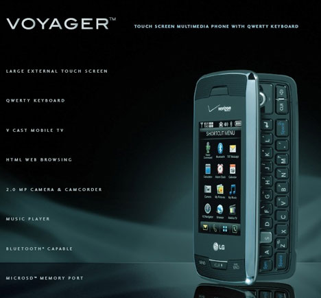 lg voyager touch screen